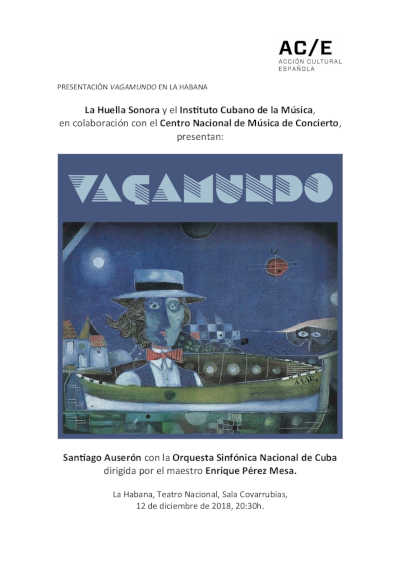 Santiago Auserón con la Orquesta Sinfónica Nacional de Cuba