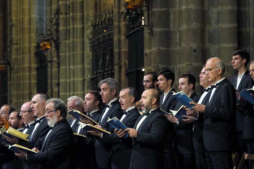 Emisión RTVE y fotografías del homenaje a Monsterrat Caballé en la Catedral de Barcelona