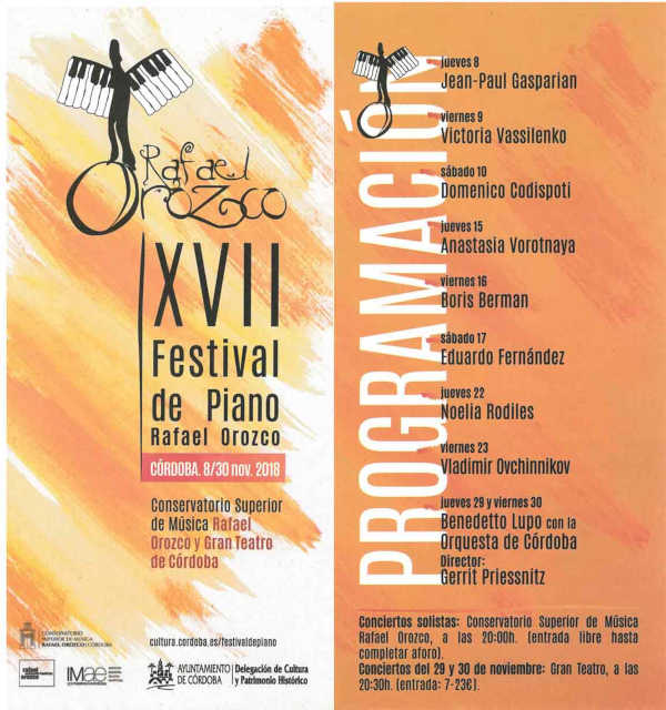 Noelia Rodiles en el Festival de Piano Rafael Orozco de Córdoba