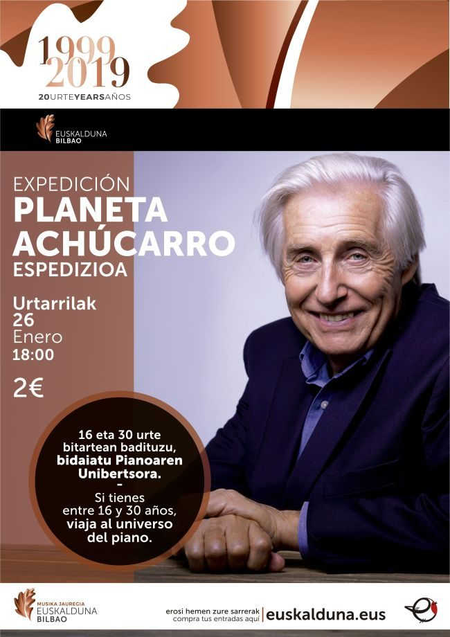 Concierto-masterclass «Expedición al planeta Achúcarro» en el Palacio Euskalduna