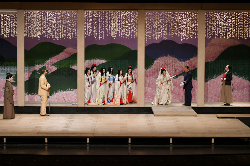 Fotografías de un ensayo general de Madama Butterfly en el Teatre Liceu