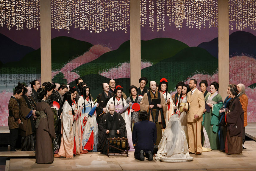 Fotografías de un ensayo general de Madama Butterfly en el Teatre Liceu