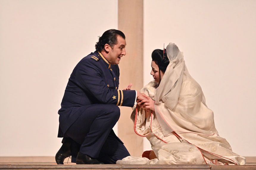 Fotografías de un ensayo general de Madama Butterfly en el Teatre Liceu