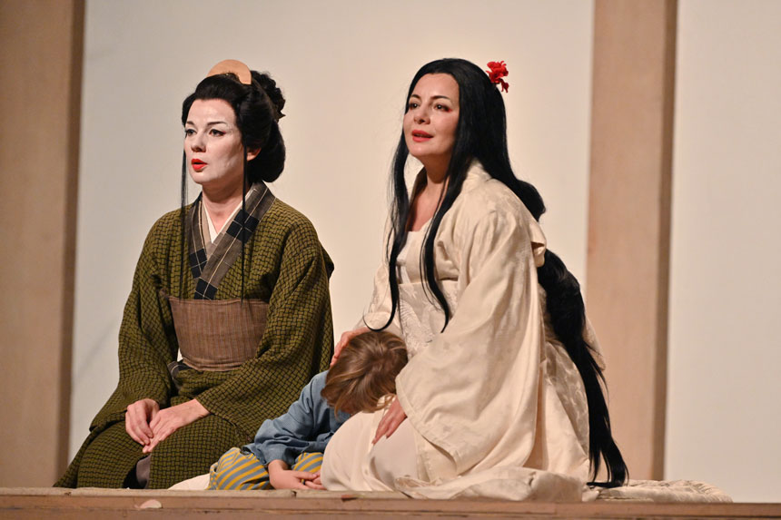 Fotografías de un ensayo general de Madama Butterfly en el Teatre Liceu