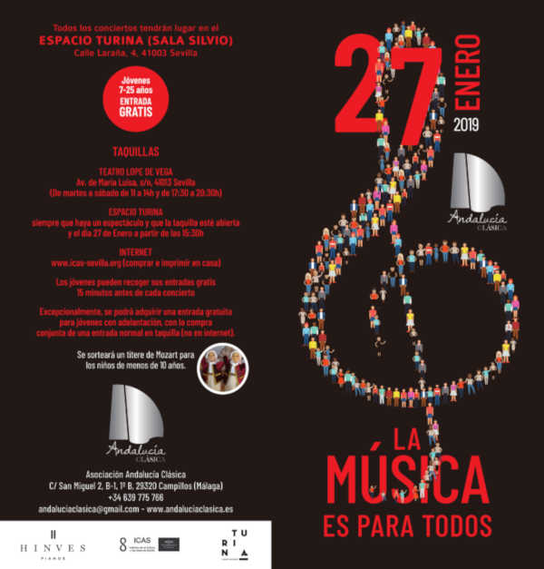 El Espacio Turina celebra el domingo un maratón de música clásica con ‘Mozartiade’