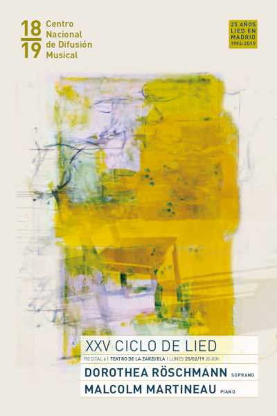 Dorothea Röschmann y Malcom Martineau en el Ciclo Lied en el Teatro de la Zarzuela