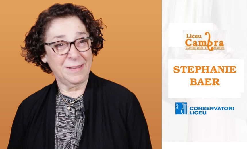 Masterclass con Stephanie Baer en el Conservatori Liceu