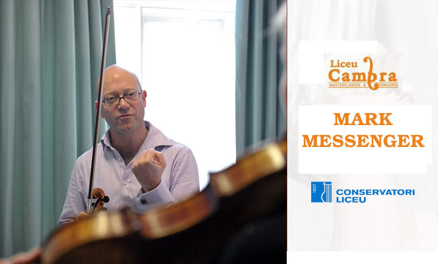 Masterclass con Mark Messenger en el Conservatori Liceu Masterclass con Mark Messenger en el Conservatori Liceu