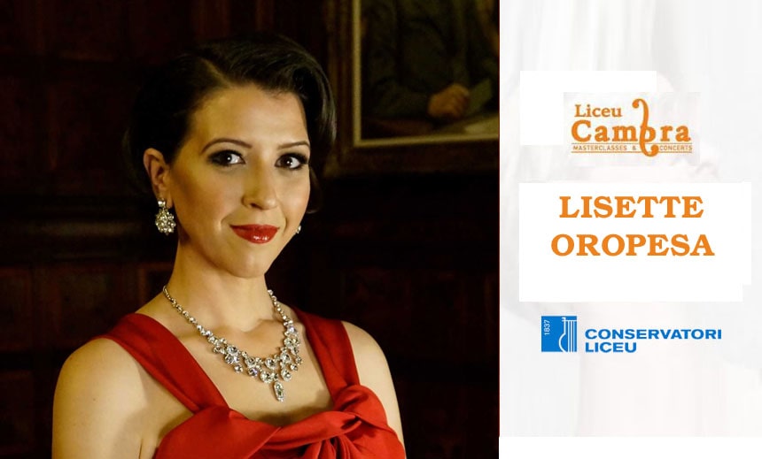 Masterclass con Lisette Oropesa en el Conservatori Liceu