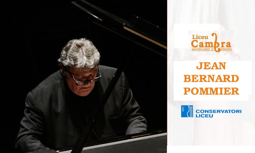 Masterclass con Jean Bernard Pommier en el Conservatori Liceu