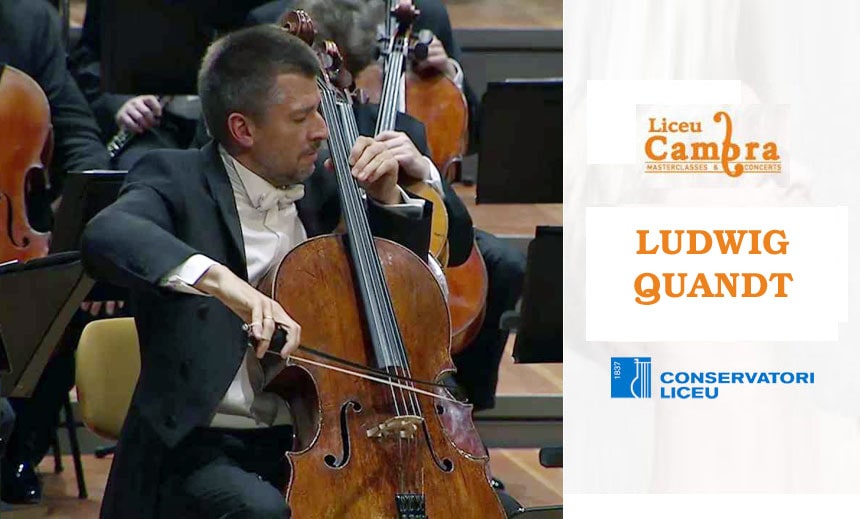 Masterclass con Ludwig Quandt en el Conservatori Liceu