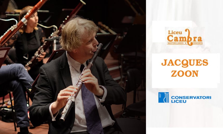 Masterclass con Jacques Zoon en el Conservatori Liceu