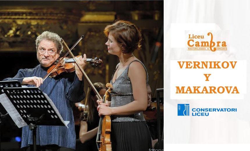 Masterclass con Pavel Vernikov y Svetlana Makarova en el Conservatori Liceu