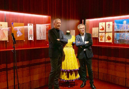 Daniel Bianco, director del Teatro de la Zarzuela y Guillermo Solana, director del Museo Thyssen en la inauguración de la exposición.