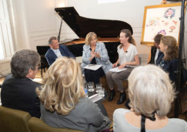 Presentación Premio Carmen Mateu – De izq a derecha_, Oriol Aguilà, Isabel Suqué, Katrin Deventer i Audrey Jungers – © Miquel González
