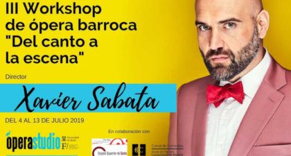 Últimos días de inscripción para el III Workshop de Ópera Barroca «Del canto a la escena»