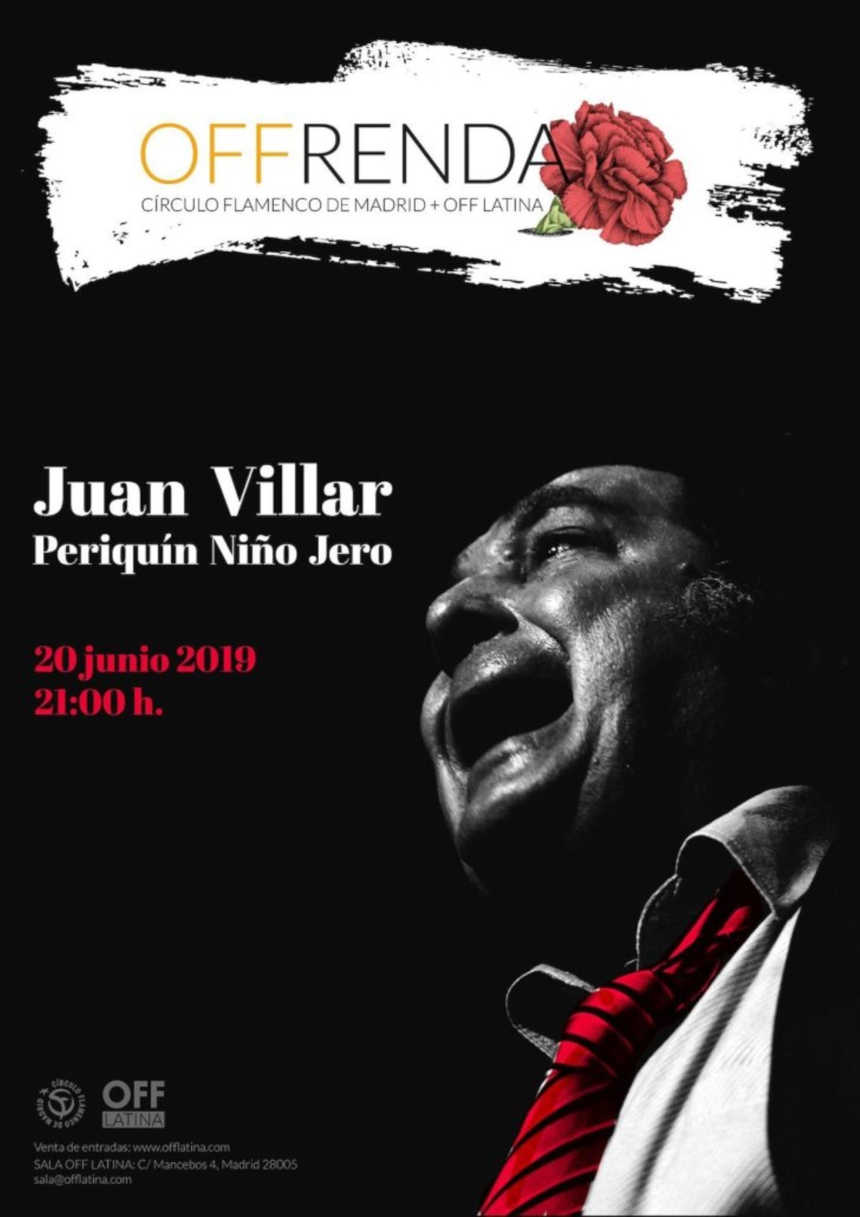 Juan Villar, leyenda del flamenco , presenta su cante en OFF LATINA Juan Villar, leyenda del flamenco , presenta su cante en OFF LATINA