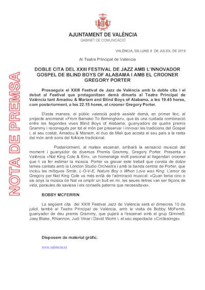 XXIII Festival de Jazz con el innovador gospel de Blind Boys of Albama y el crooner Gregory Porter