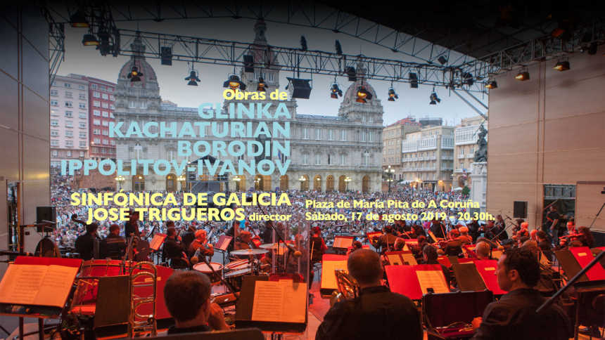 La Sinfónica de Galicia ofrece música rusa en su concierto veraniego de Plaza de María Pita La Sinfónica de Galicia ofrece música rusa en su concierto veraniego de Plaza de María Pita