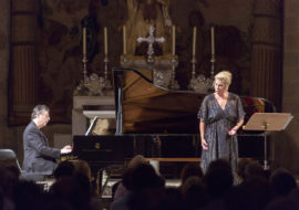 El pianista Anthony Manoli y la soprano Sondra Radvanovsky en Peralada – © Joan Castro – Iconna