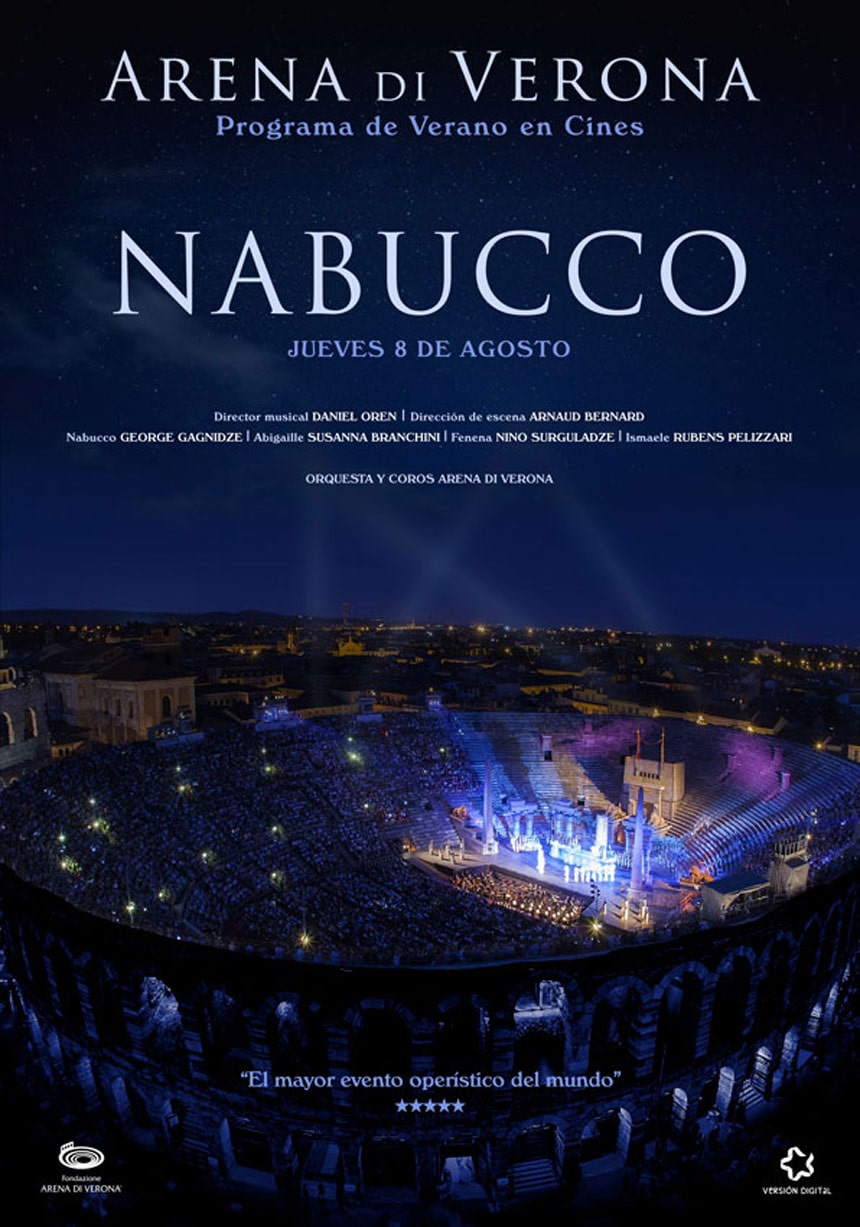 Estreno en cines de la ópera Nabucco desde la Arena de Verona