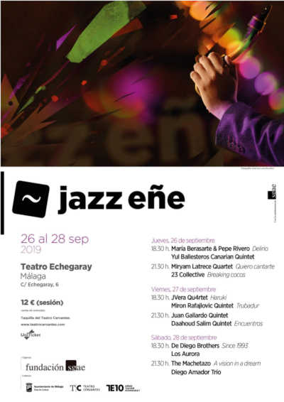 La Fundación SGAE celebra ‘JazzEñe 2019’ del 26 al 28 de septiembre en Málaga