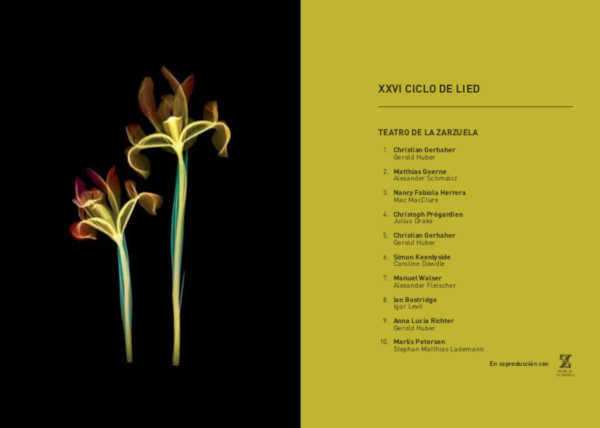 XXVI Ciclo de Lied de la Temporada 2019/20 en el Teatro de la Zarzuela