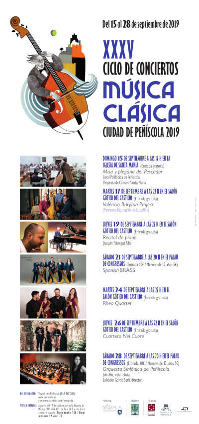 Peñíscola presenta la XXXV edición de su Ciclo de Conciertos de Música Clásica