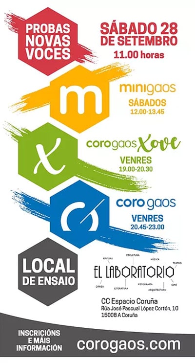 La Orquesta y Coro Gaos abre selección para nuevas voces