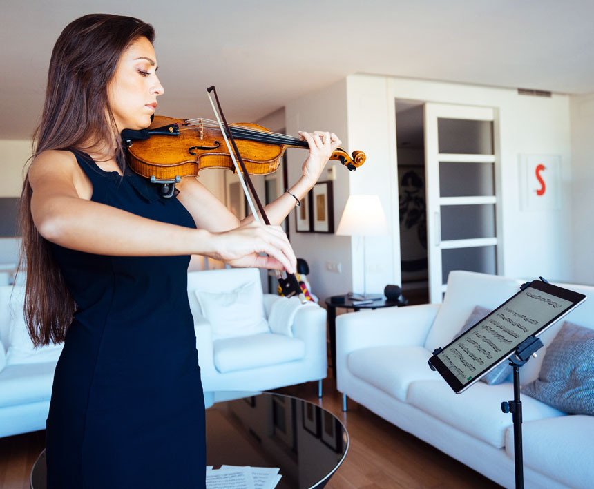 La violinista Leticia Moreno, embajadora internacional de Beatik, la aplicación que acompaña al intérprete