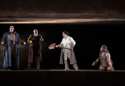José Antonio López (‘Don Pizarro’), Tijl Faveyts (‘Rocco’), Berna Perles (‘Leonore’ / ‘Fidelio’) y César Gutiérrez (‘Florestan’).