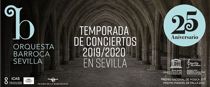 La Orquesta Barroca de Sevilla celebra su 25º aniversario con grandes nombres de la escena en su nueva temporada