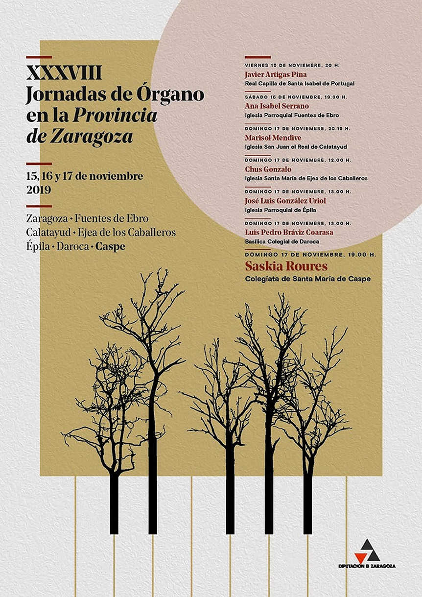 Zaragoza celebra sus XXXVIII Jornadas de Órgano con conciertos en siete municipios de la provincia Zaragoza celebra sus XXXVIII Jornadas de Órgano con conciertos en siete municipios de la provincia