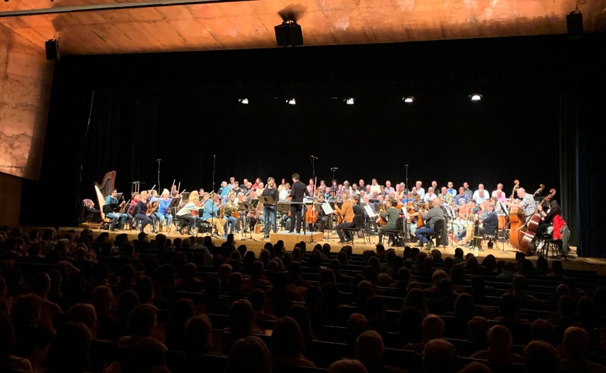 El tenor Andeka Gorrotxategi ensaya su concierto de grande éxitos de la ópera vasca ante 500 personas