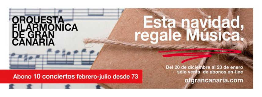 La Orquesta Filarmónica de Gran Canaria lanza su campaña navideña de nuevos abonos