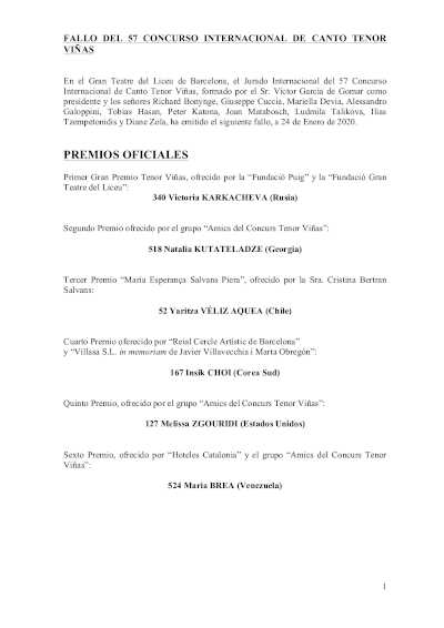 La mezzosoprano rusa Victoria Karkacheva gana la 57ª Edición del Concurso Tenor Viñas