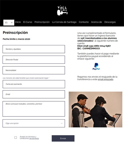 Viola Power, es el Primer Curso Internacional de Viola, liderado por la solista Isabel Villanueva