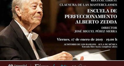 Recital Lírico. Clausura de Masterclasses de la Escuela de Perfeccionamiento Alberto Zedda