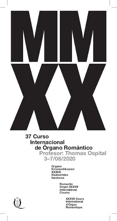 Abierto el plazo de inscripción para  el XXXVII Curso Internacional de Órgano Romántico