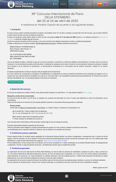 39° Concurso Internacional de Piano Delia Steinberg