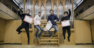 El participante más joven se alza con el primer premio de arco del 96º Concurso de Juventudes Musicales de España Galardonados-salto-(Foto-Harold-Abellán)
