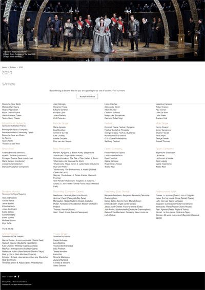 El Festival Castell de Peralada finalista en los International Opera Awards 2020