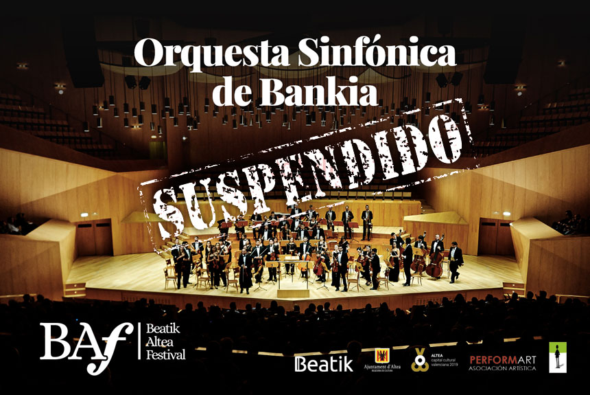 Se suspenden los conciertos del Beatik Altea Festival para este fin de semana