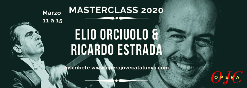 La Opera Jove de Catalunya organiza clases magistrales de Elio Orciuolo y Ricardo Estrada