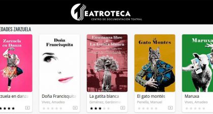 La Teatroteca del INAEM incrementa casi un 10 % su número de usuarios en tres días