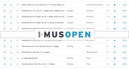 Descargar grabaciones, partituras y libros de música completamente gratis y de uso libre