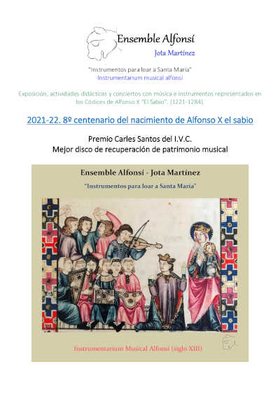 La corte musical alfonsí celebra en Edeta el día europeo de la música con Jota Martínez