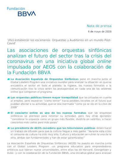 Las asociaciones de orquestas sinfónicas analizan el futuro del sector