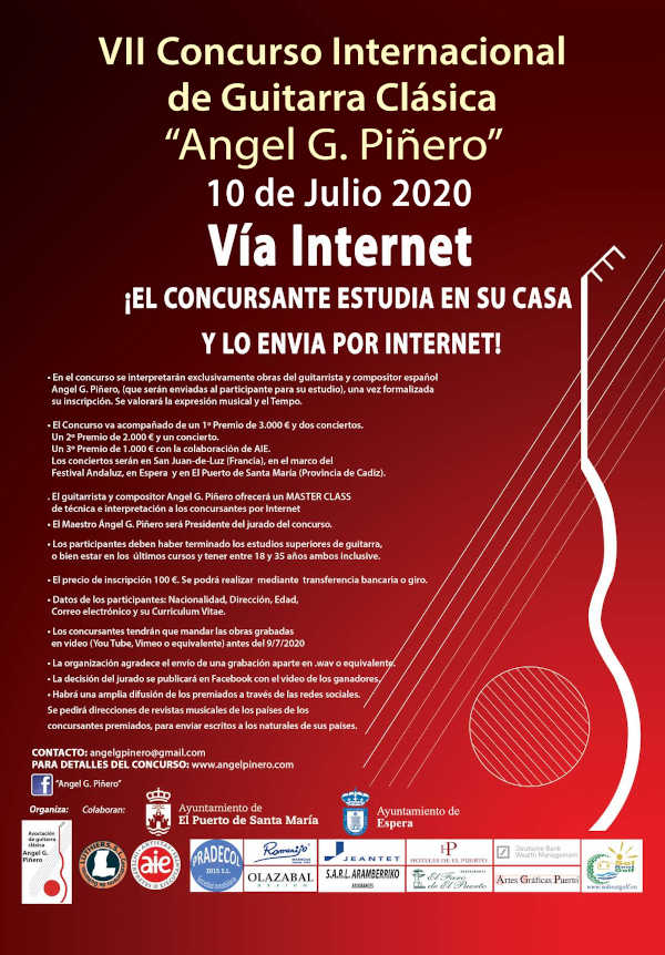 El Concurso Internacional de Guitarra Clásica «Ángel G. Piñero» se actualiza y moderniza