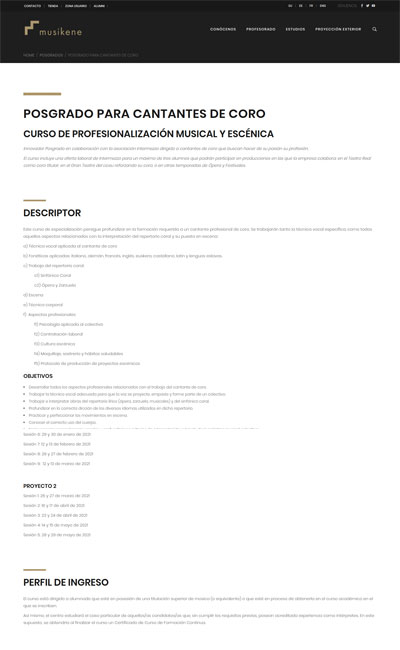 Musikene e Intermezzo ponen en marcha un innovador posgrado para cantantes de coro